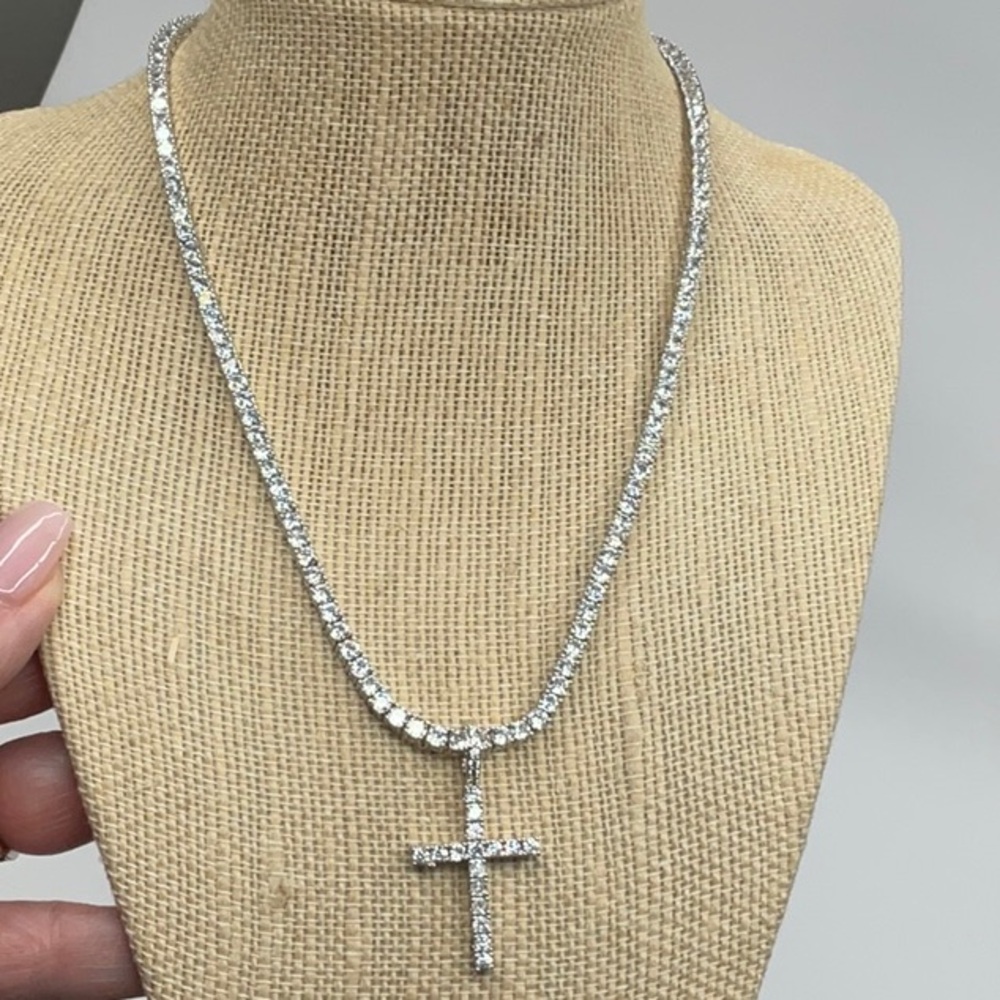 Silver Cross Necklace